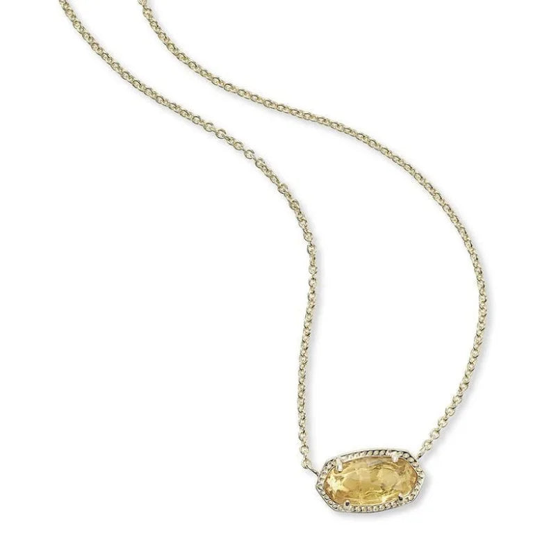 Natural Stone 12 Month Birthstone Stainless Steel Gold Pendant