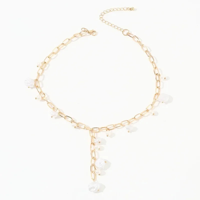 Irregular Imitation Pearl Necklace