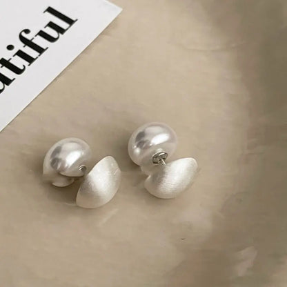 Retro Simple Pearl Earrings