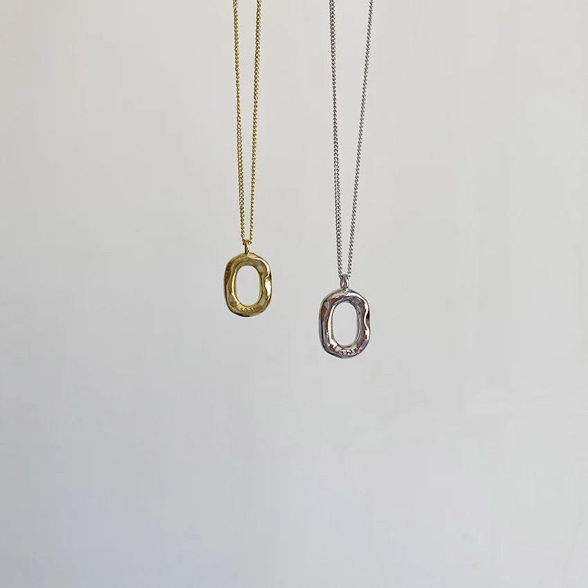 New 925 Sterling Silver Geometry Necklaces