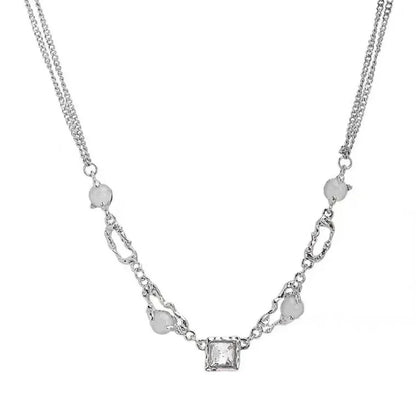 Square Zircon Necklace