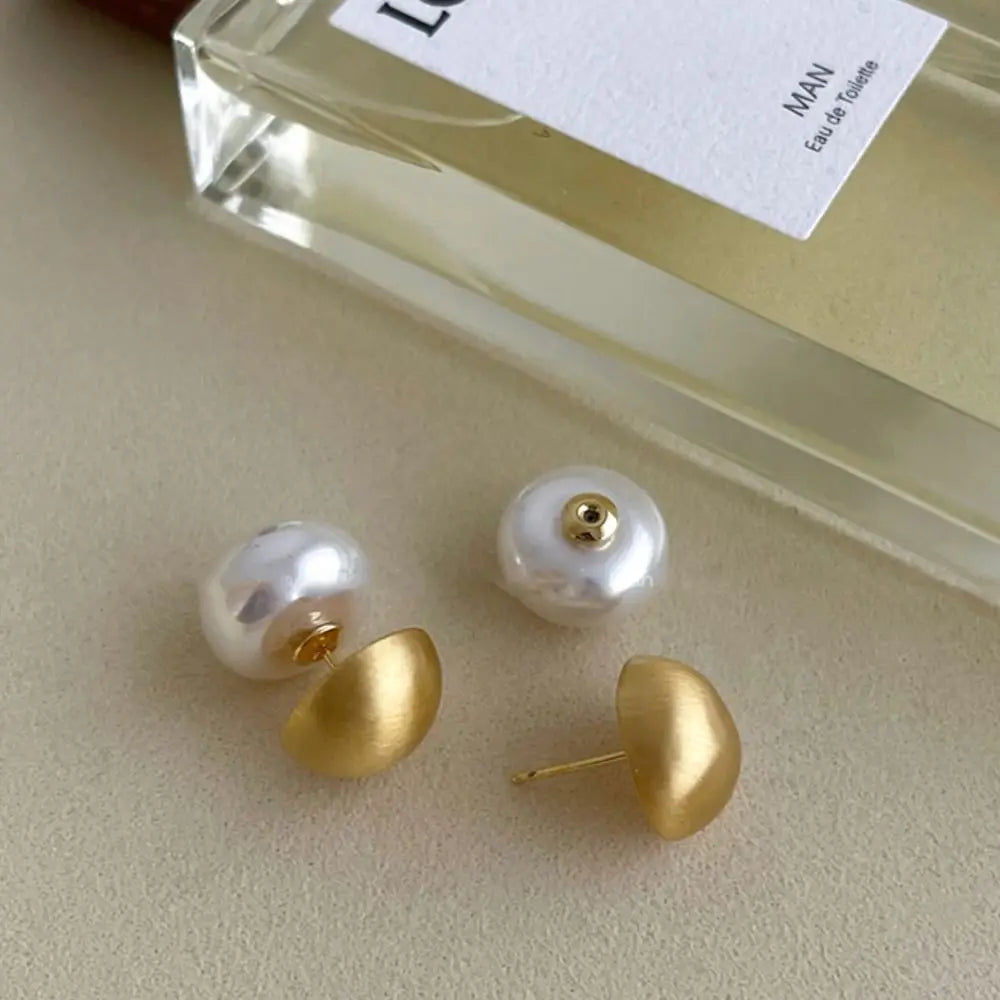 Retro Simple Pearl Earrings