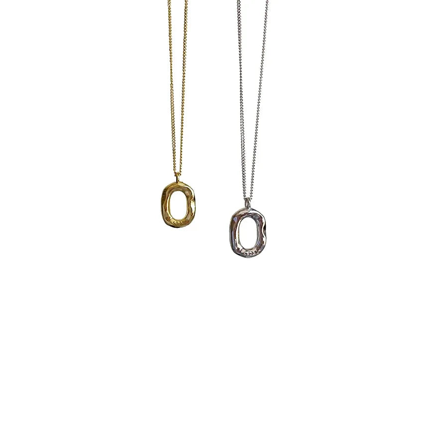 New 925 Sterling Silver Geometry Necklaces