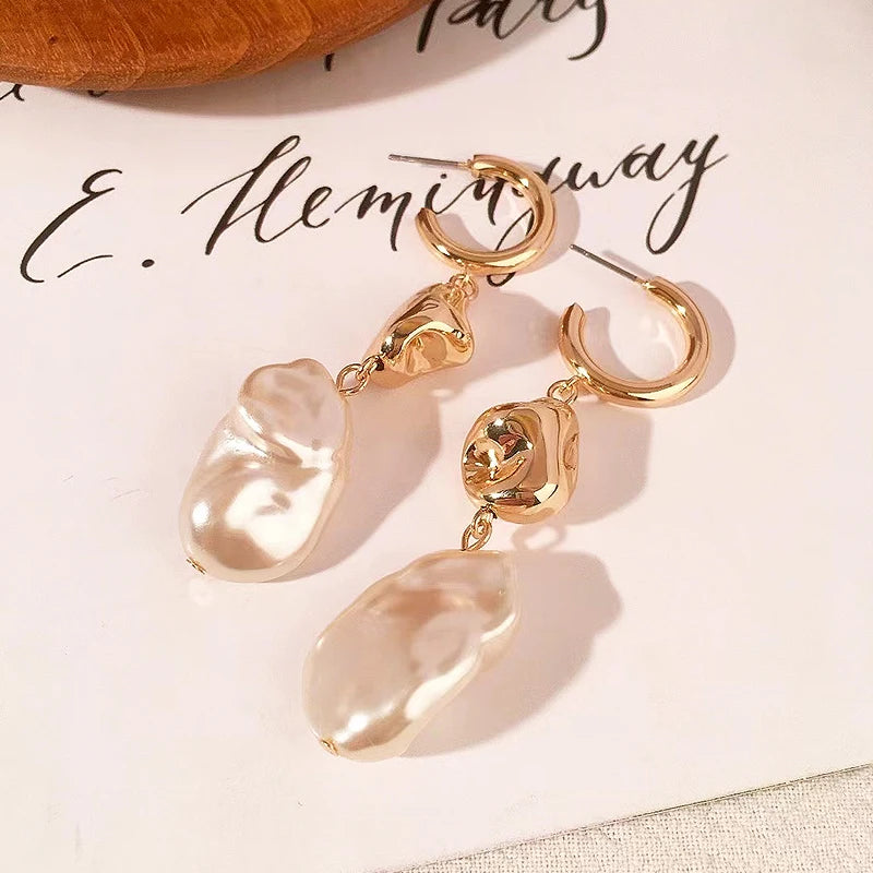Pearl Necklace and Earring Set