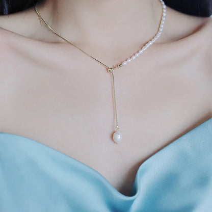 Pearl 14K Gold Filled Trendy Female Pendant Necklace