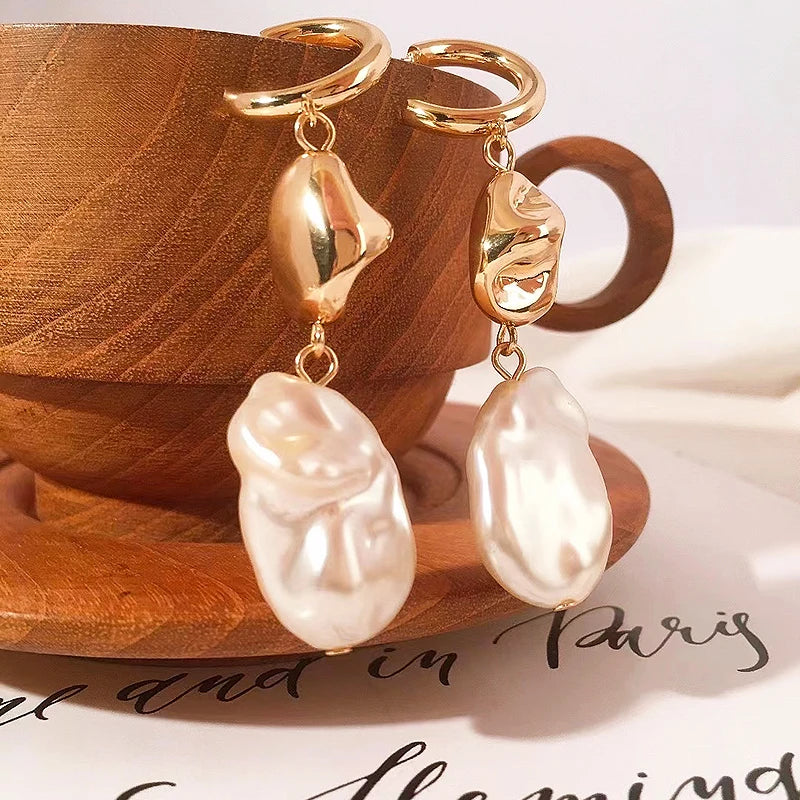 Pearl Necklace and Earring Set