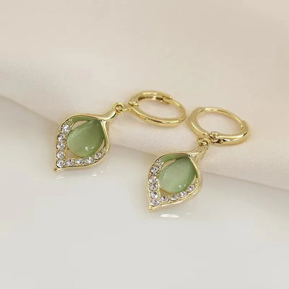 Korean Elegant Shiny Zircon Earrings