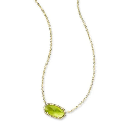 Natural Stone 12 Month Birthstone Stainless Steel Gold Pendant