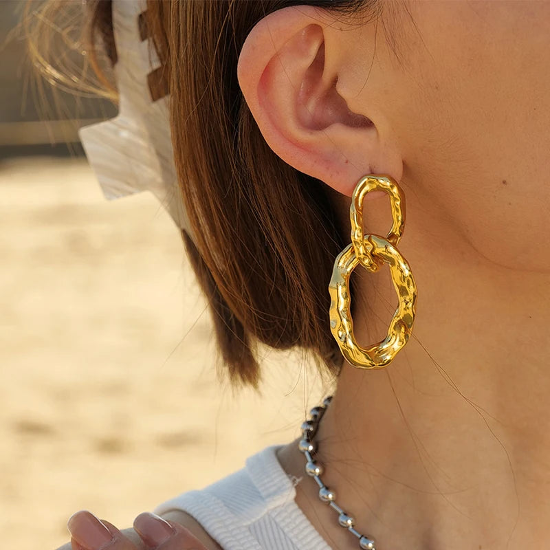 Geometric Hoop Earrings